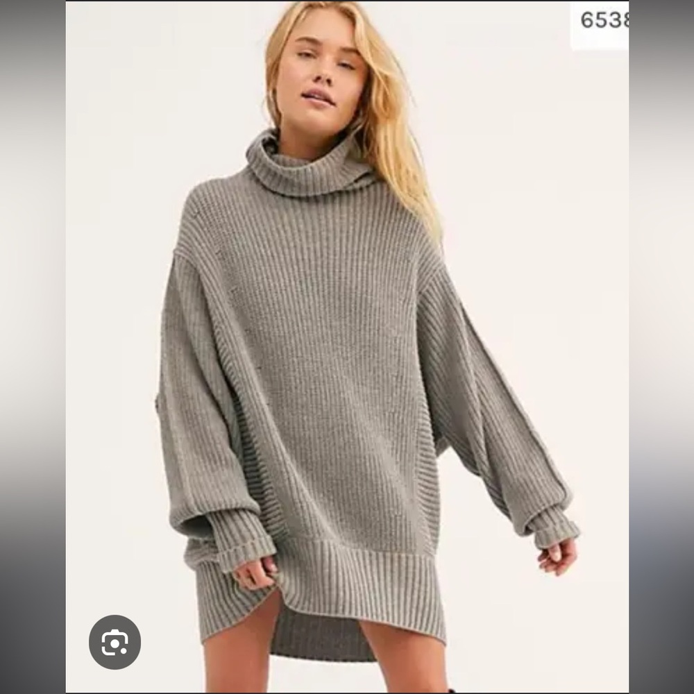 Free People Sweater Turtleneck Dress S